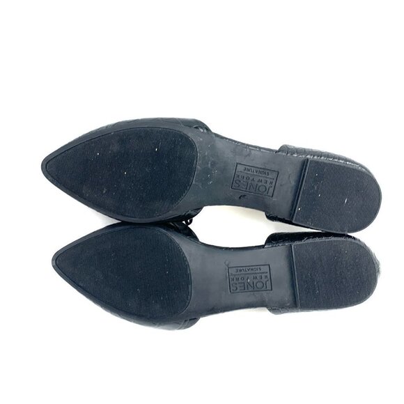 Jones New York Women's Seneca Black D’Orsay Slide On Flats Size 10M - Picture 6 of 11